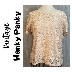 Hanky Panky Lace Top Vintage